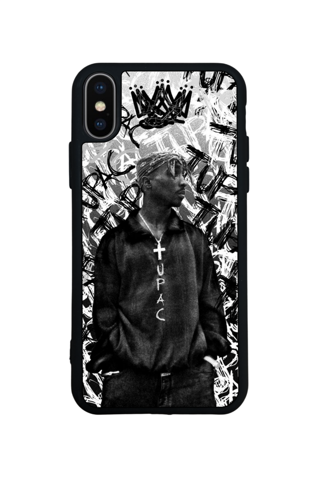 iPhone XS Max Uyumlu Tupac Tasarımlı Glossy Premium Kılıf