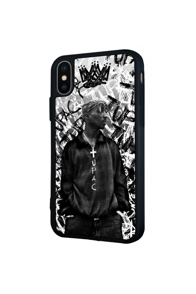 iPhone XS Max Uyumlu Tupac Tasarımlı Glossy Premium Kılıf
