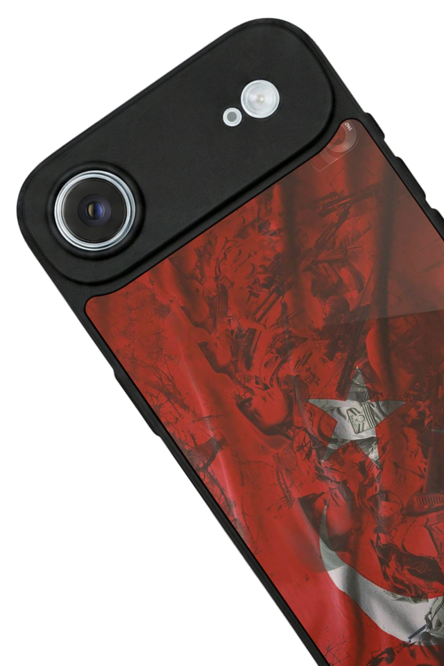 iPhone 17 Air Uyumlu Türk Bayragi Tasarımlı Glossy Premium Kılıf