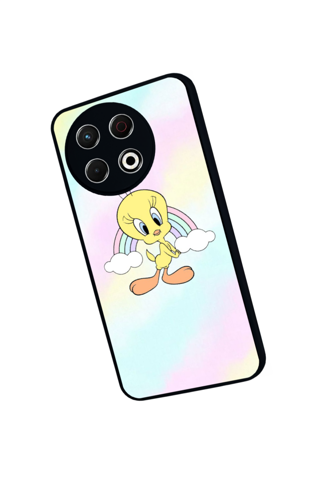 Tecno Spark 30 Pro Uyumlu Tweety Tasarımlı Glossy Premium Kılıf