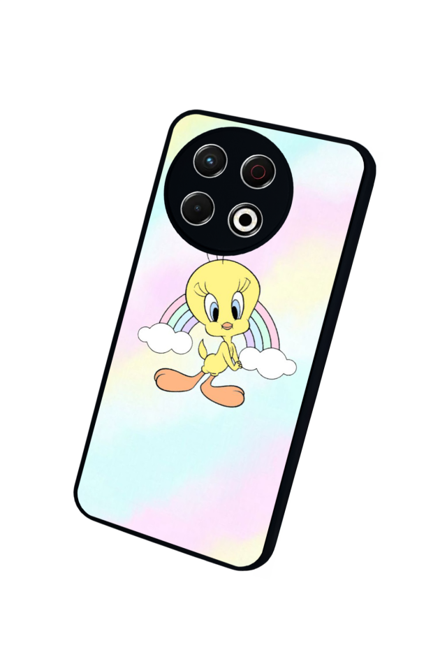 Tecno Spark 30 Pro Uyumlu Tweety Tasarımlı Glossy Premium Kılıf