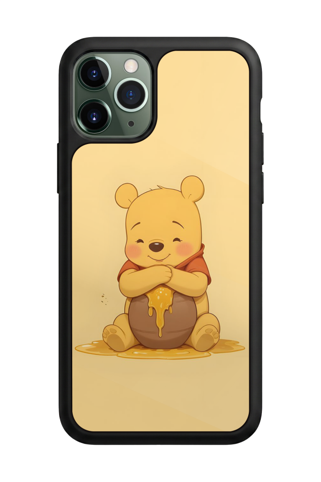 iPhone 11 Pro Max Uyumlu Winnie Tasarımlı Glossy Premium Kılıf