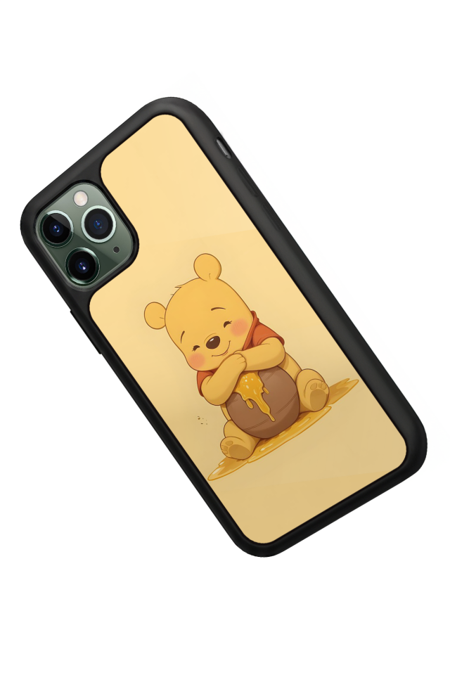 iPhone 11 Pro Max Uyumlu Winnie Tasarımlı Glossy Premium Kılıf