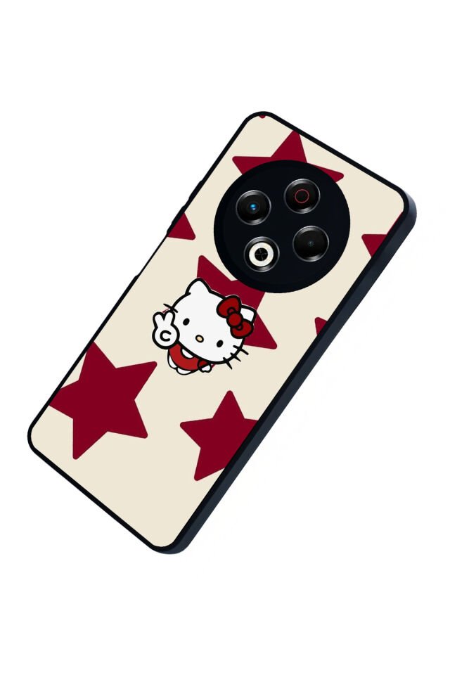 Tecno Spark 30 Uyumlu HelloKitty Tasarımlı Glossy Premium Kılıf