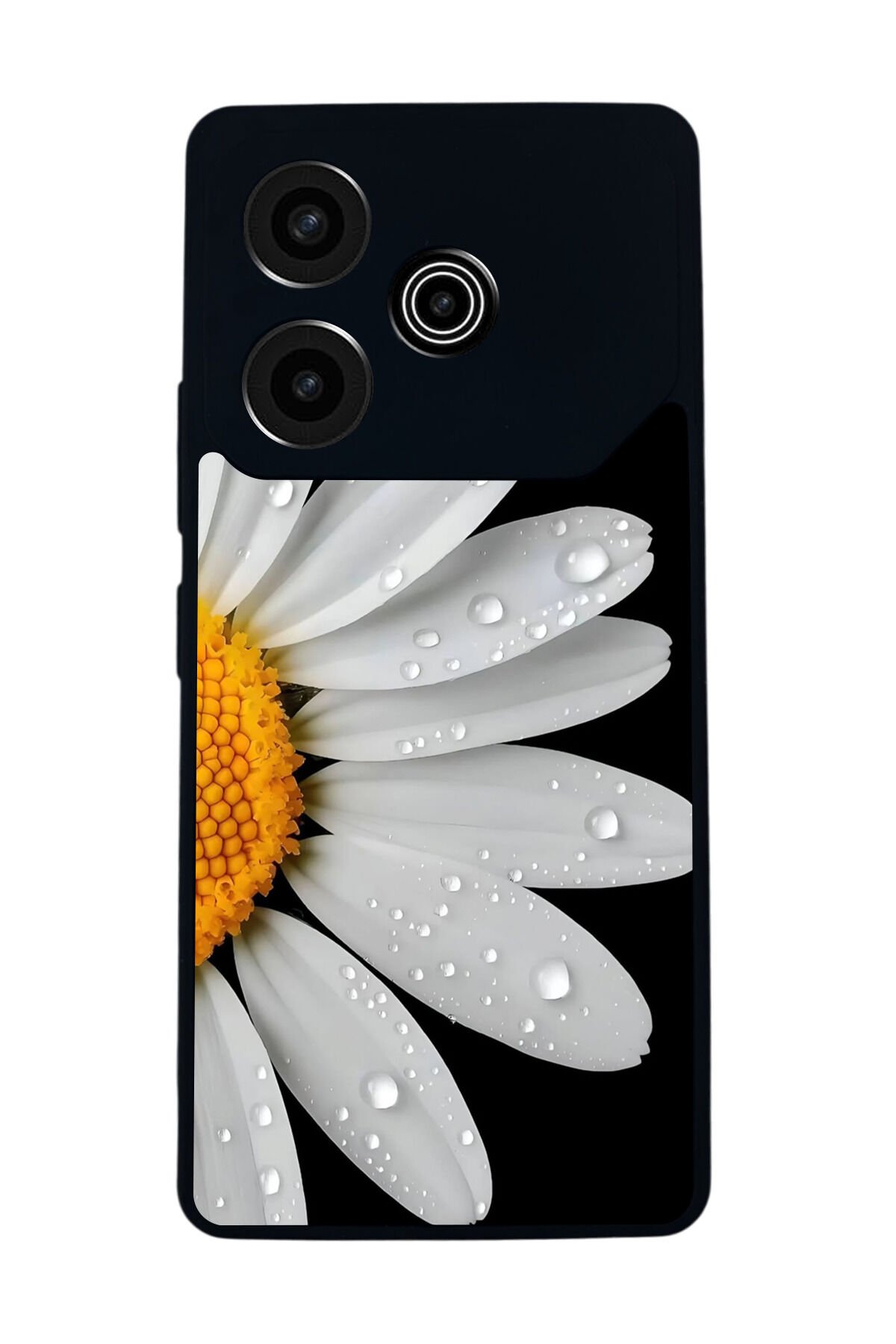 Tecno Pova 6 Uyumlu Papatya Tasarımlı Glossy Premium Kılıf