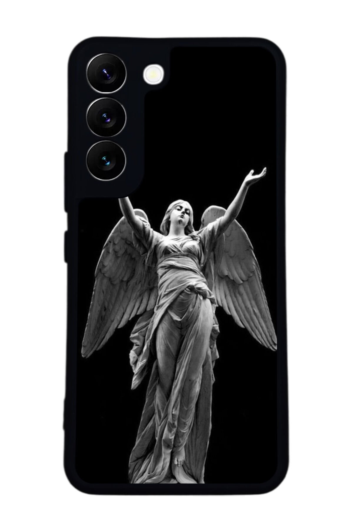 Samsung Galaxy S22 Uyumlu Melek Tasarımlı Glossy Premium Kılıf