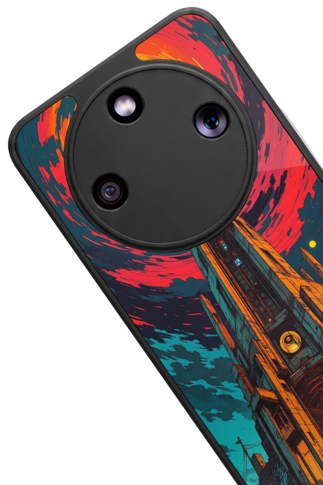 Honor Magic 8 Lite Uyumlu Abstract Tasarımlı Glossy Premium Kılıf