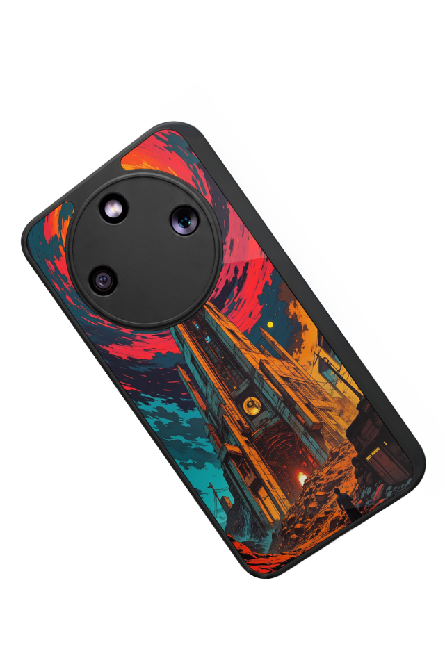 Honor Magic 8 Lite Uyumlu Abstract Tasarımlı Glossy Premium Kılıf
