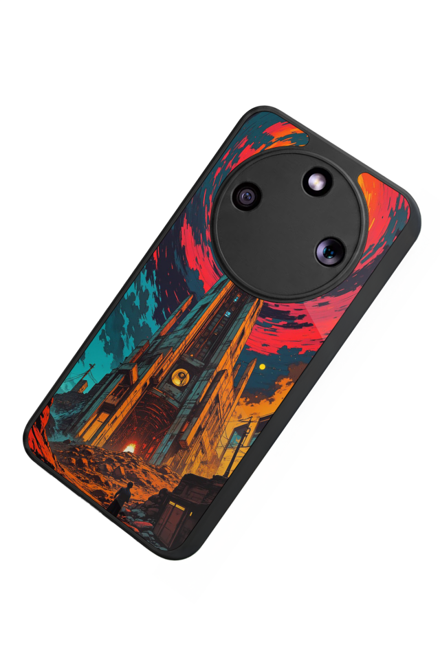 Honor Magic 8 Lite Uyumlu Abstract Tasarımlı Glossy Premium Kılıf
