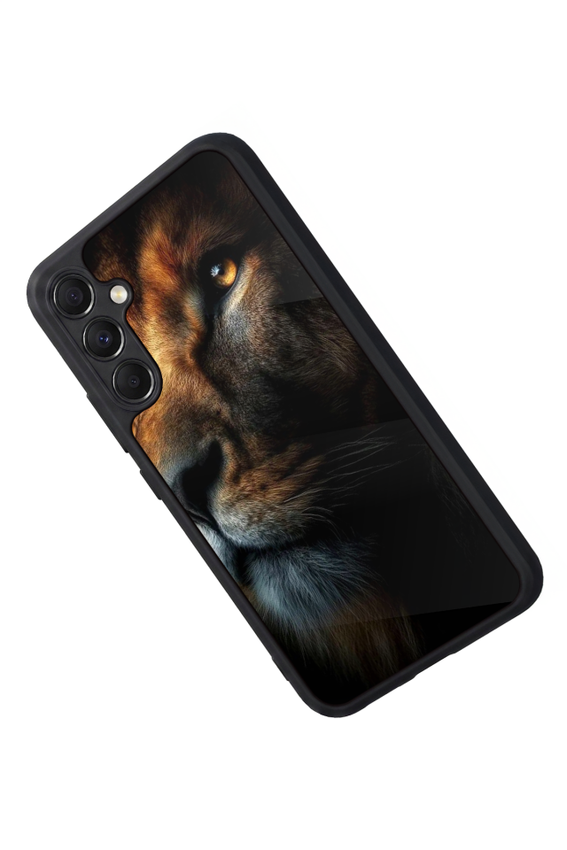 Samsung Galaxy A34 Uyumlu Aslan Tasarımlı Glossy Premium Kılıf