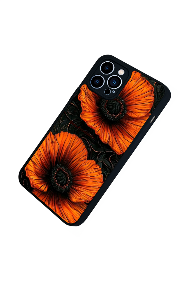 iPhone 13 Pro Max Uyumlu Botanik Tasarımlı Glossy Premium Kılıf
