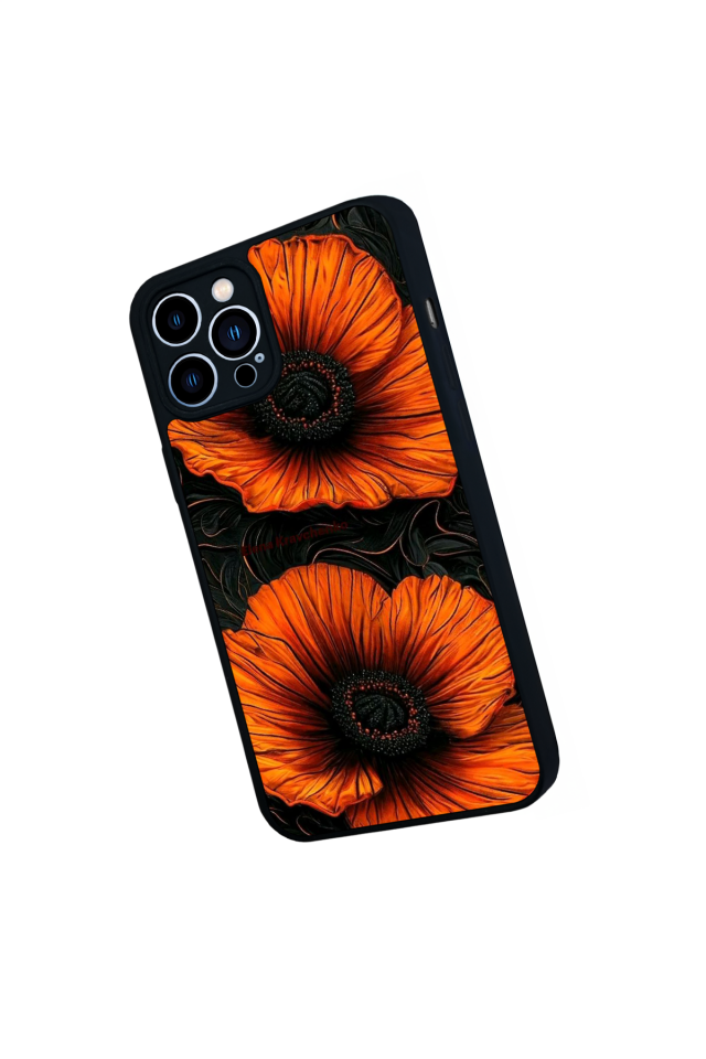 iPhone 13 Pro Max Uyumlu Botanik Tasarımlı Glossy Premium Kılıf