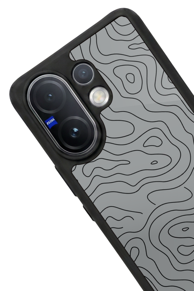 Vivo V60 Uyumlu Çizgi Sanatı Tasarımlı Glossy Premium Kılıf