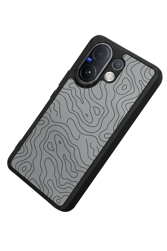 Vivo V60 Uyumlu Çizgi Sanatı Tasarımlı Glossy Premium Kılıf