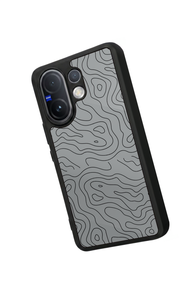 Vivo V60 Uyumlu Çizgi Sanatı Tasarımlı Glossy Premium Kılıf