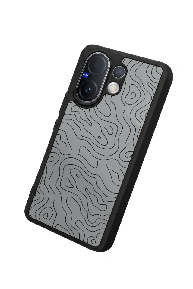 Vivo V60 Uyumlu Çizgi Sanatı Tasarımlı Glossy Premium Kılıf