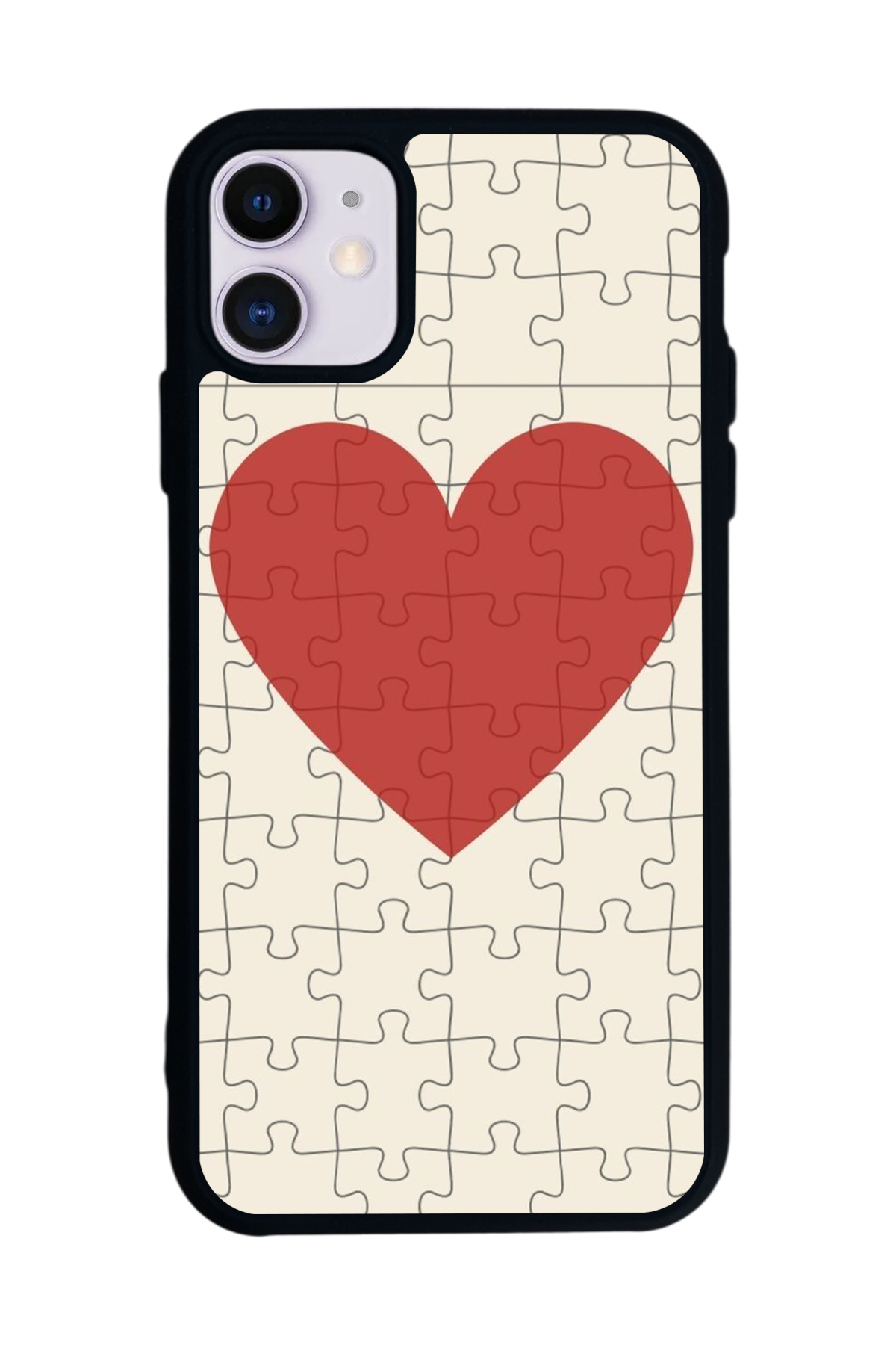 iPhone 11 Uyumlu Kalp Love Tasarımlı Glossy Premium Kılıf