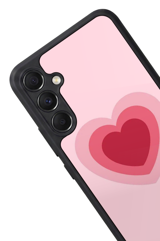 Samsung Galaxy M34 Uyumlu Kalp Love Tasarımlı Glossy Premium Kılıf
