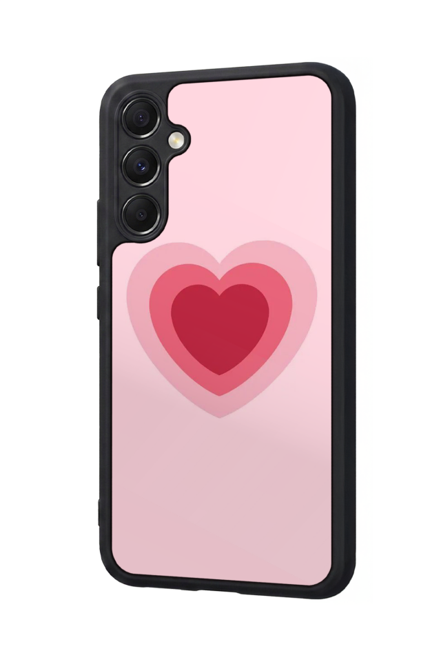 Samsung Galaxy M34 Uyumlu Kalp Love Tasarımlı Glossy Premium Kılıf