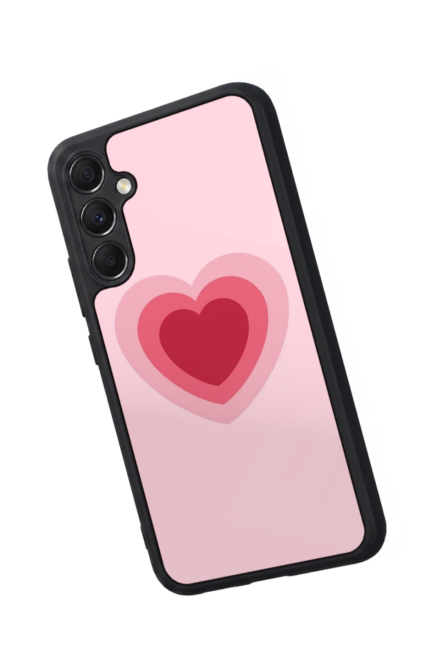 Samsung Galaxy M34 Uyumlu Kalp Love Tasarımlı Glossy Premium Kılıf