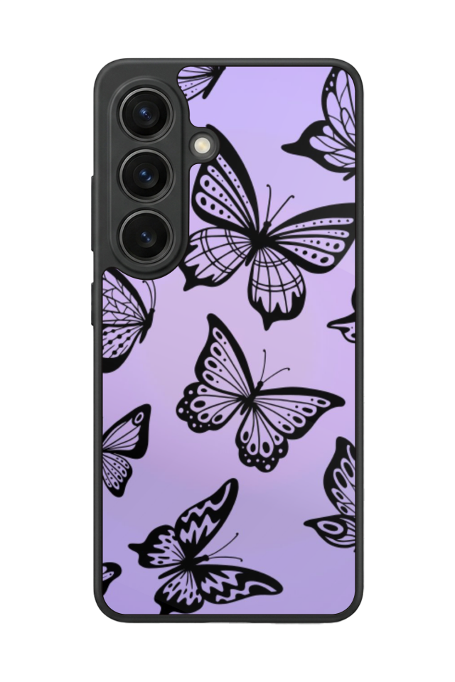 Samsung Galaxy S26 Uyumlu Kelebek Tasarımlı Glossy Premium Kılıf