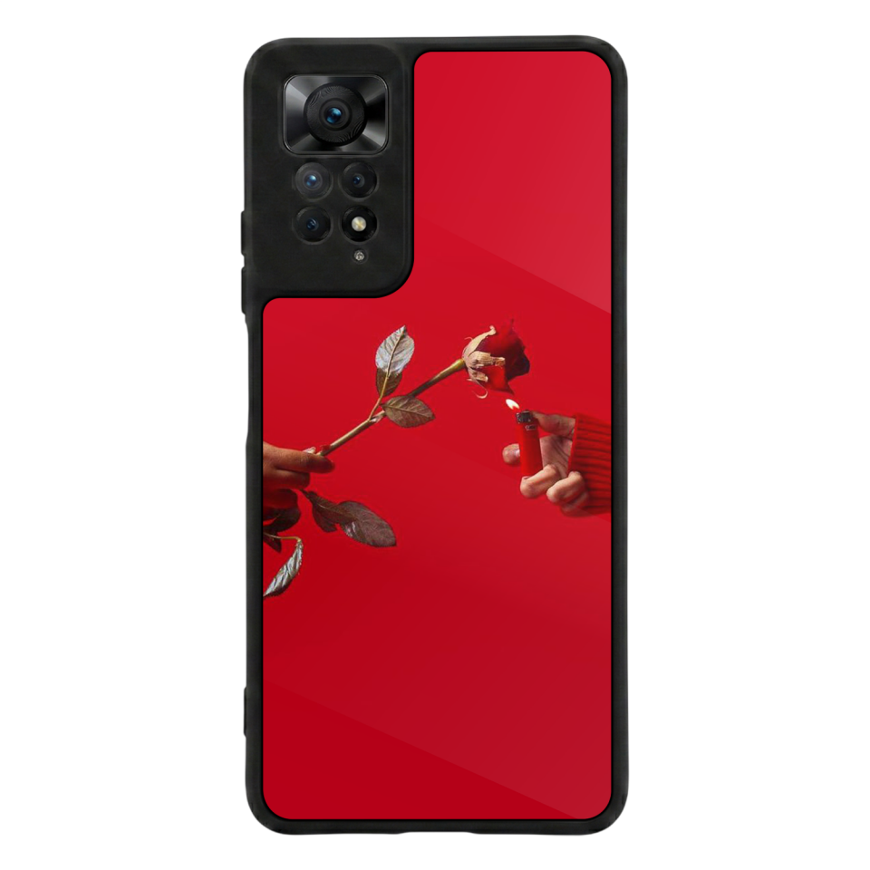 Xiaomi Redmi Note 12 Pro Uyumlu Kirmizi Tasarımlı Glossy Premium Kılıf