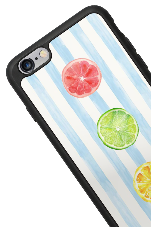 iPhone 6 Plus Uyumlu Limon Tasarımlı Glossy Premium Kılıf