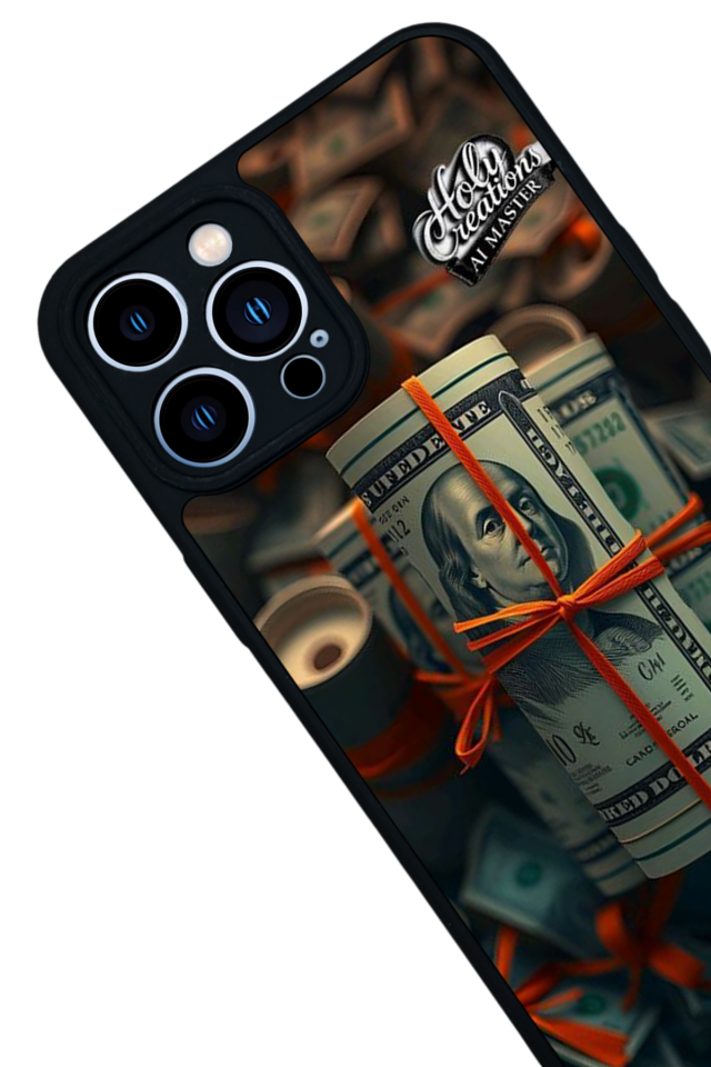 iPhone 12 Pro Max Uyumlu Para Tasarımlı Glossy Premium Kılıf