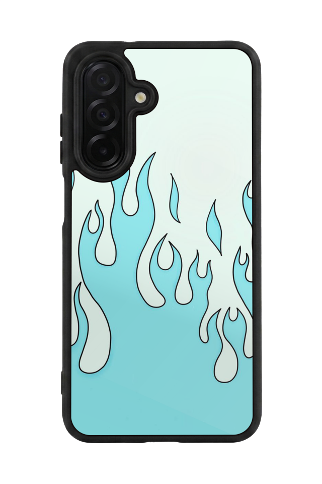 Samsung Galaxy A36 Uyumlu Retro Flame Patterns Tasarımlı Glossy Premium Kılıf