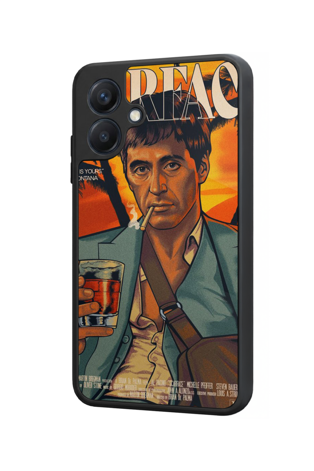 Samsung Galaxy A07 Uyumlu Scarface Tasarımlı Glossy Premium Kılıf