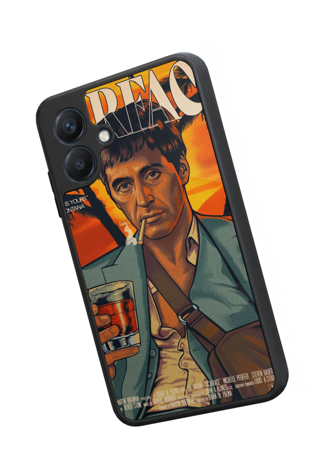 Samsung Galaxy A07 Uyumlu Scarface Tasarımlı Glossy Premium Kılıf