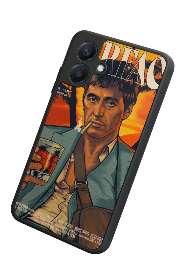 Samsung Galaxy A07 Uyumlu Scarface Tasarımlı Glossy Premium Kılıf