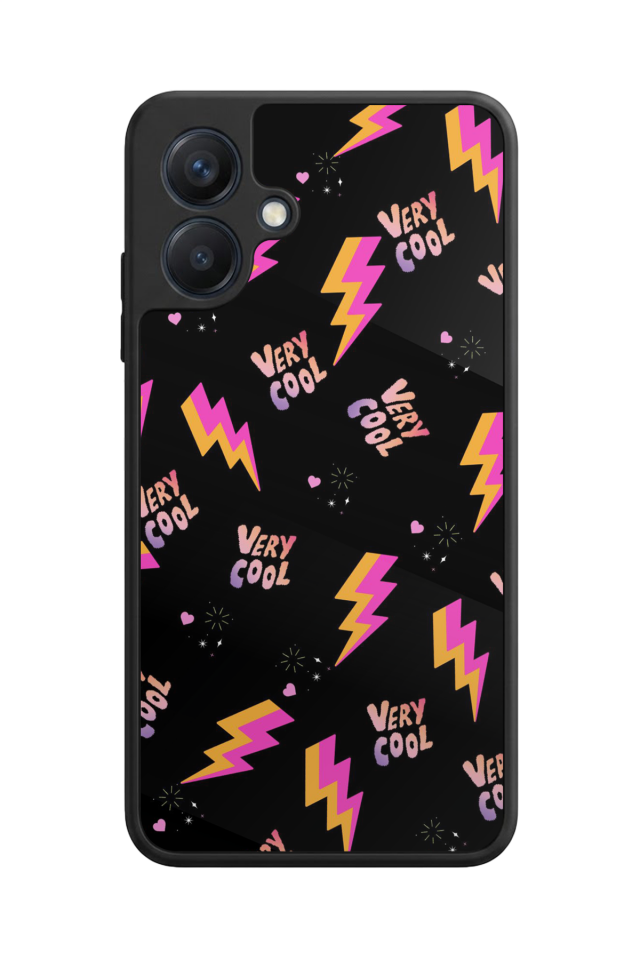 Samsung Galaxy A07 Uyumlu Simsek Tasarımlı Glossy Premium Kılıf