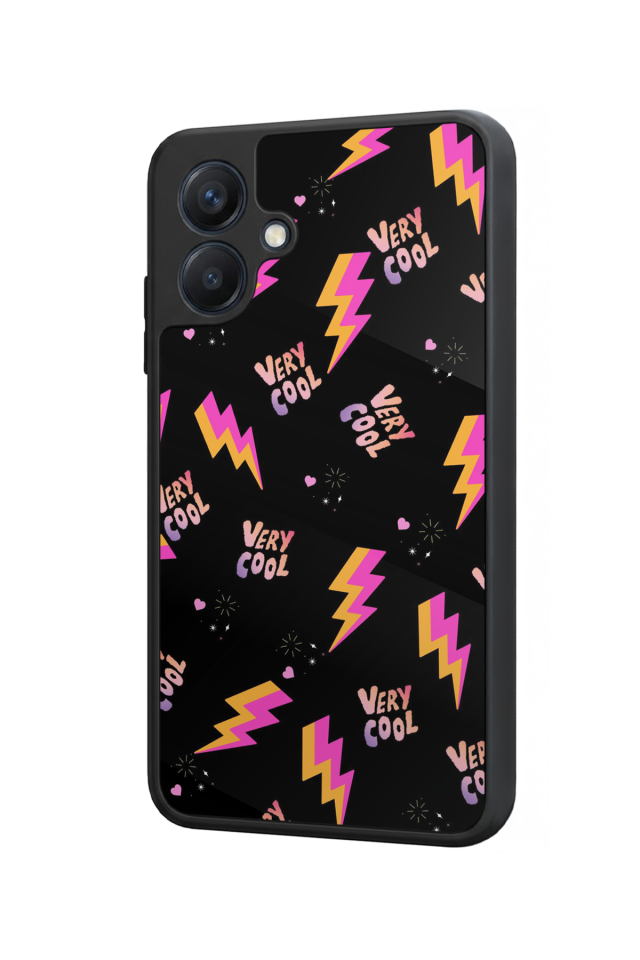 Samsung Galaxy A07 Uyumlu Simsek Tasarımlı Glossy Premium Kılıf