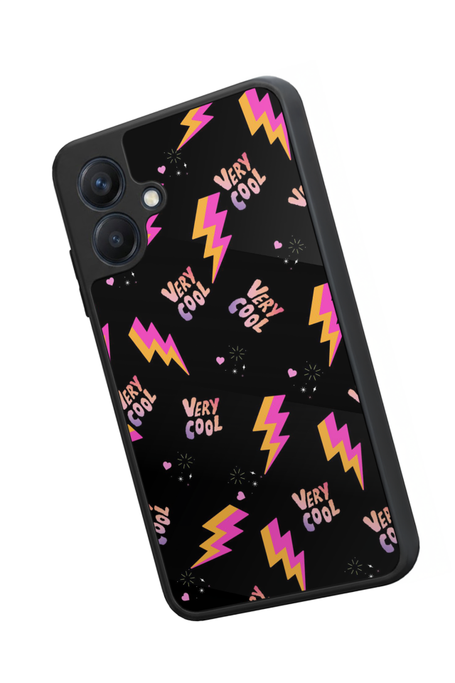 Samsung Galaxy A07 Uyumlu Simsek Tasarımlı Glossy Premium Kılıf