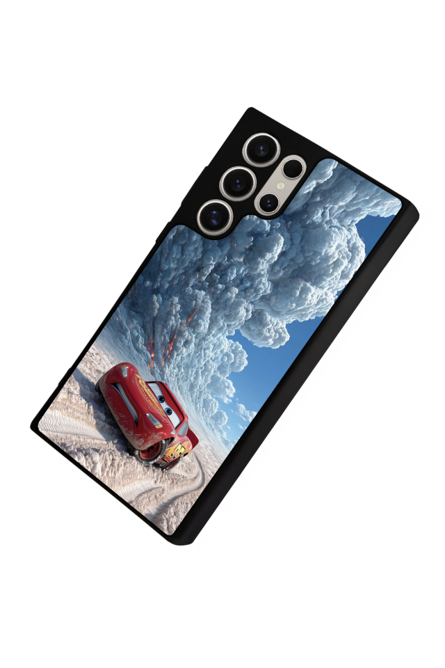 Samsung Galaxy S23 Ultra Uyumlu Şimsek McQueen Tasarımlı Glossy Premium Kılıf