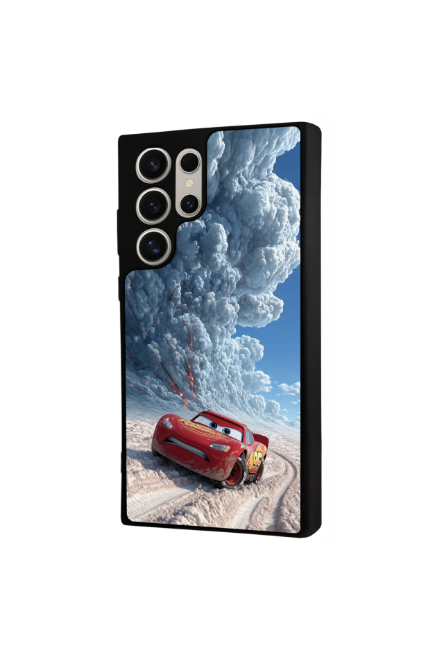 Samsung Galaxy S23 Ultra Uyumlu Şimsek McQueen Tasarımlı Glossy Premium Kılıf