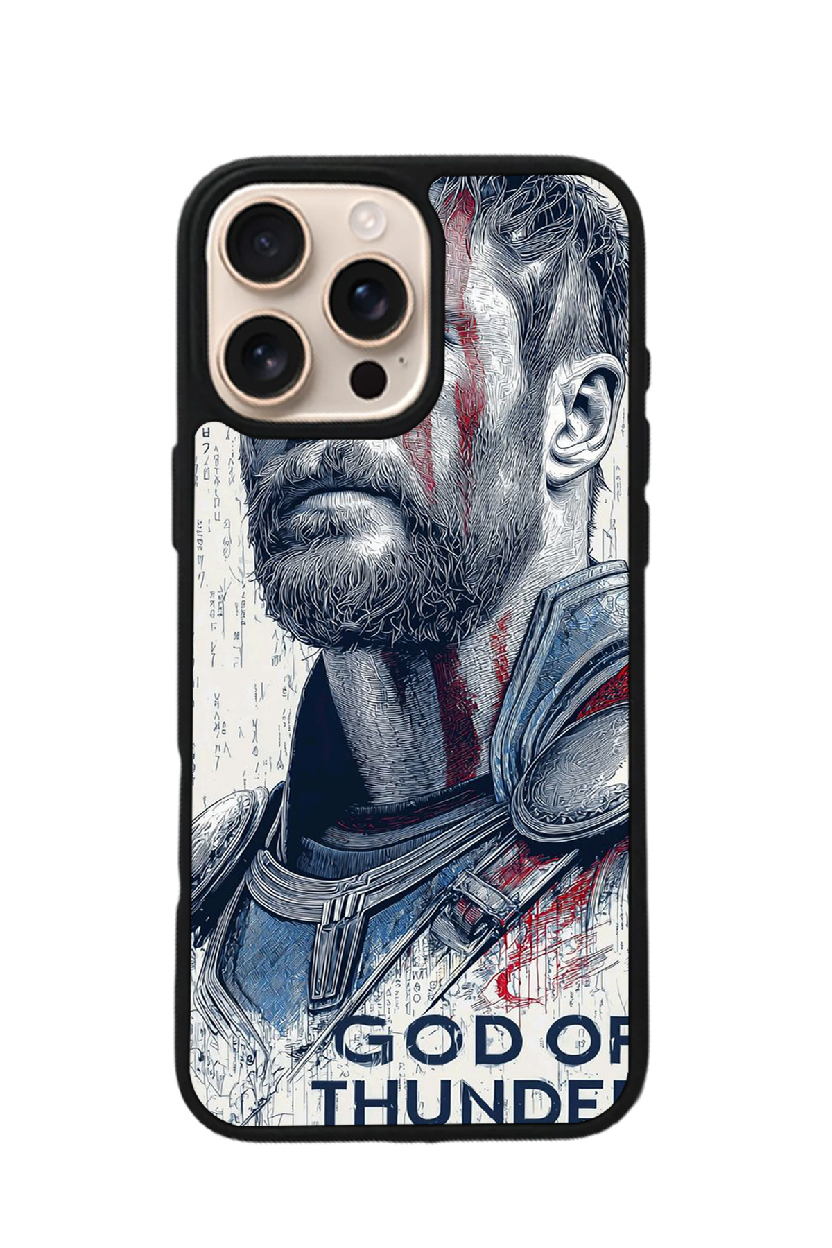 iPhone 16 Pro Uyumlu Thor Tasarımlı Glossy Premium Kılıf
