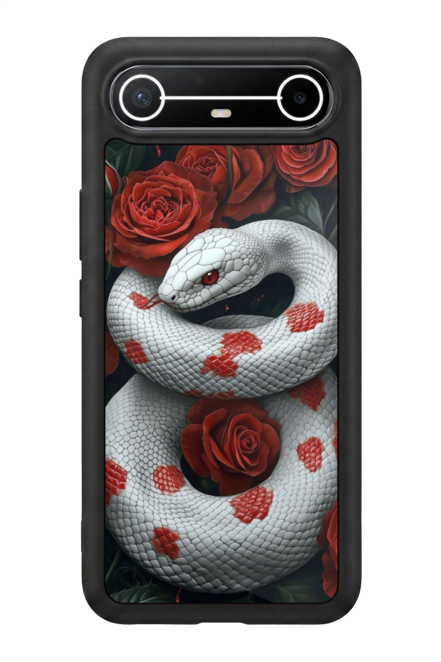 Tecno Spark Slim 5G Uyumlu Yılan Tasarımlı Glossy Premium Kılıf