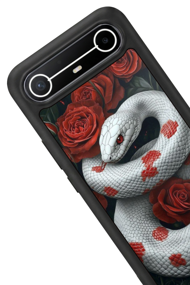 Tecno Spark Slim 5G Uyumlu Yılan Tasarımlı Glossy Premium Kılıf