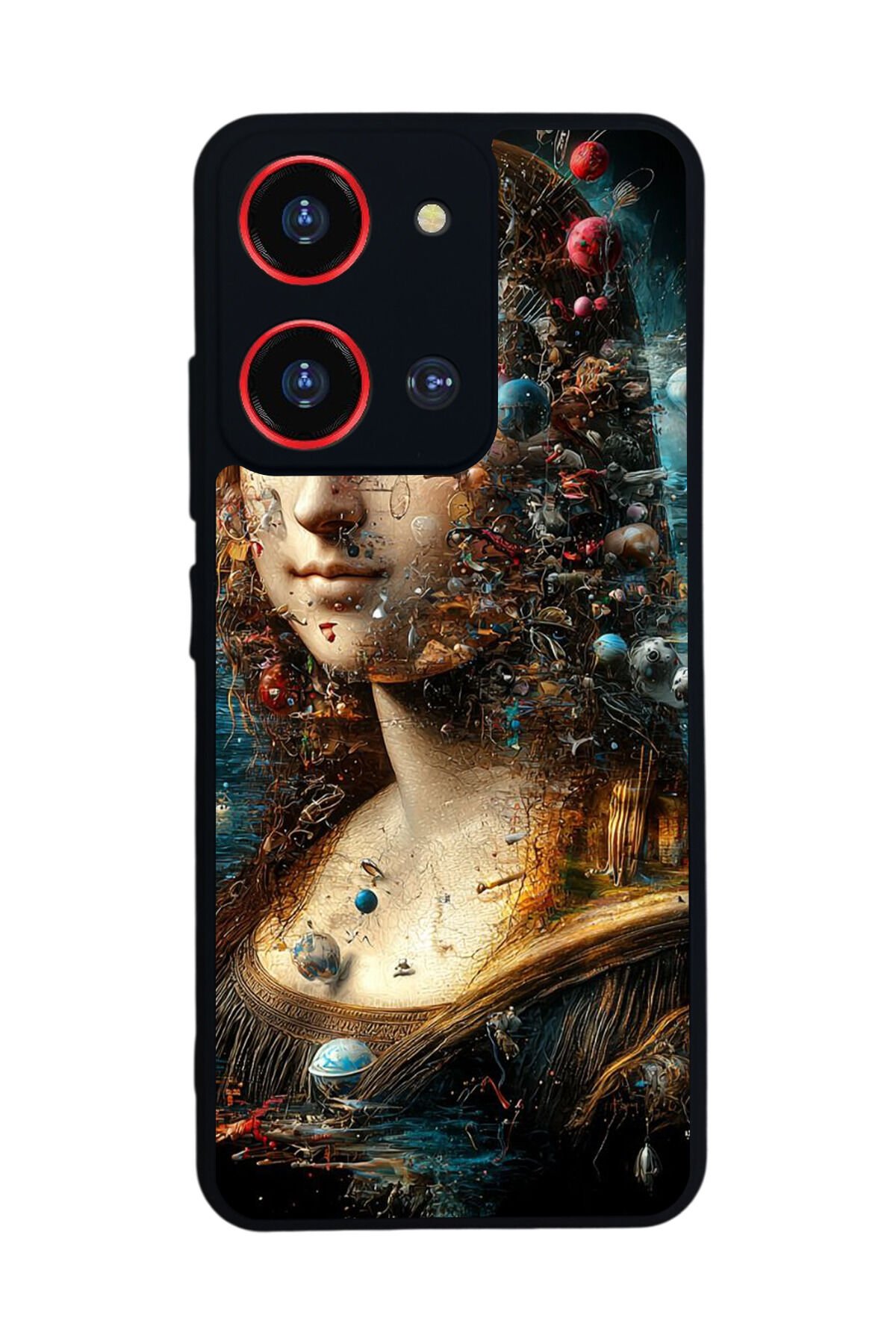 Reeder S19 Max Pro S 108MP Uyumlu Monalisa Tasarımlı Glossy Premium Kılıf