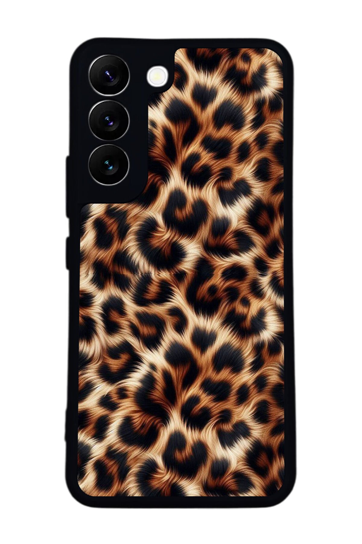 Samsung Galaxy S22 Uyumlu Leopar Tasarımlı Glossy Premium Kılıf