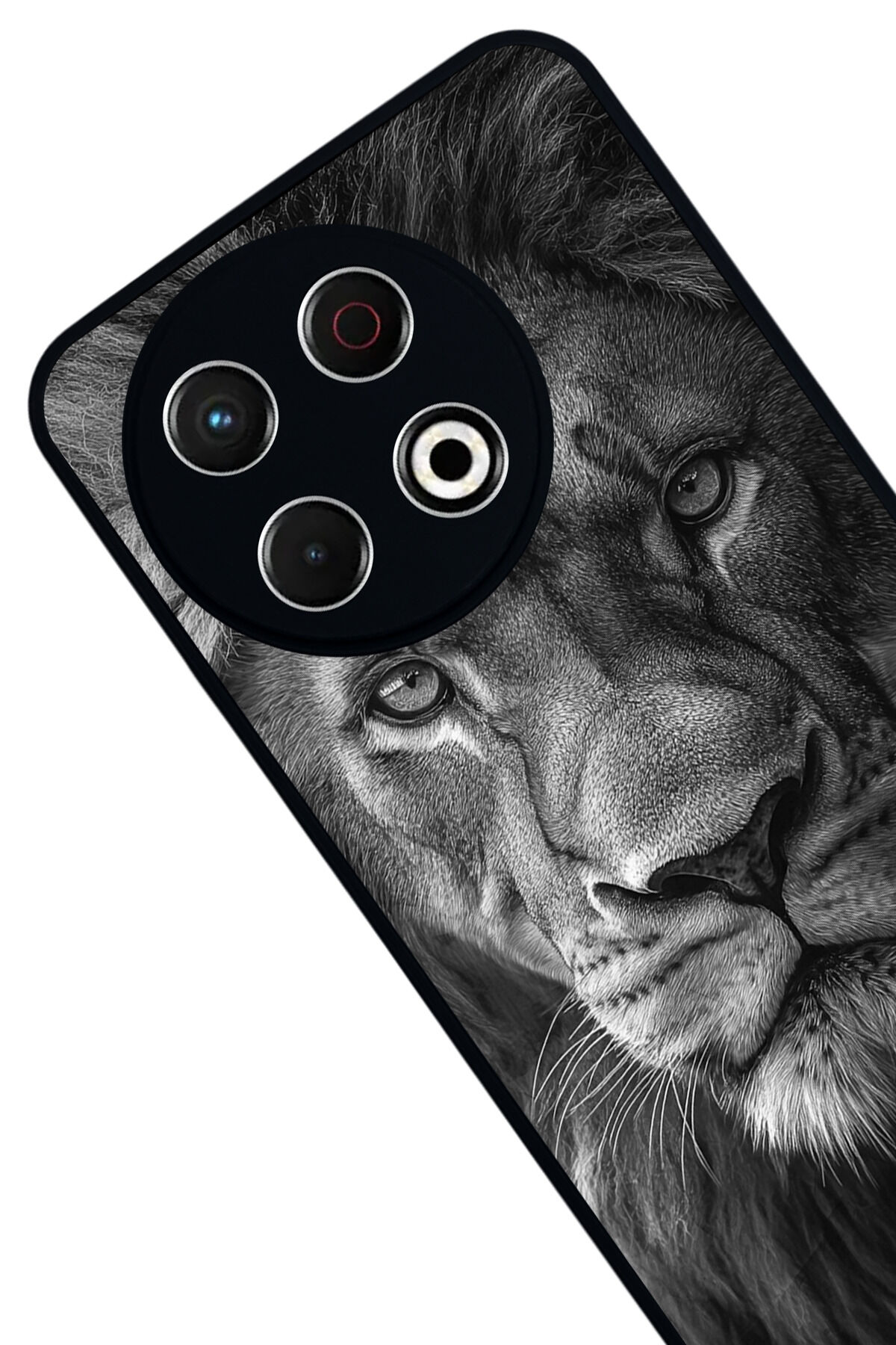 Tecno Spark 30 Pro Uyumlu Aslan Tasarımlı Glossy Premium Kılıf