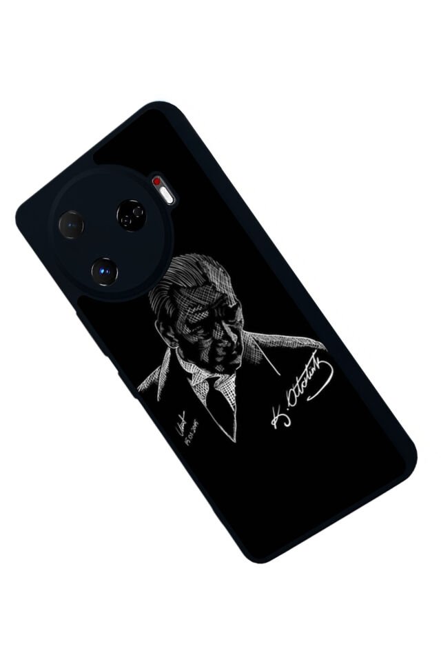 Tecno Camon 30 Pro Uyumlu Mustafa Kemal Ataturk Tasarımlı Glossy Premium Kılıf