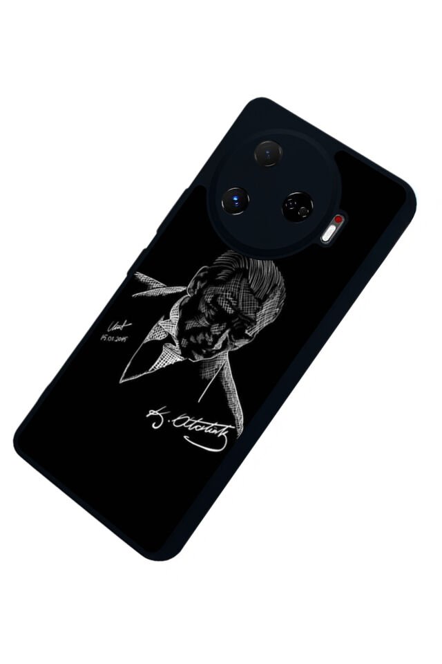 Tecno Camon 30 Pro Uyumlu Mustafa Kemal Ataturk Tasarımlı Glossy Premium Kılıf