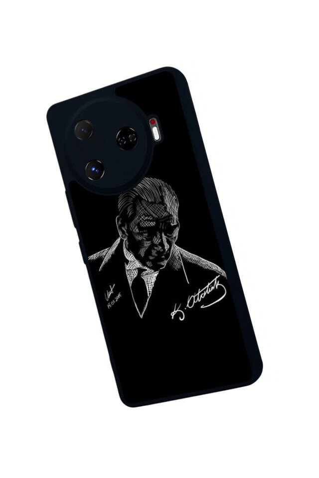 Tecno Camon 30 Pro Uyumlu Mustafa Kemal Ataturk Tasarımlı Glossy Premium Kılıf