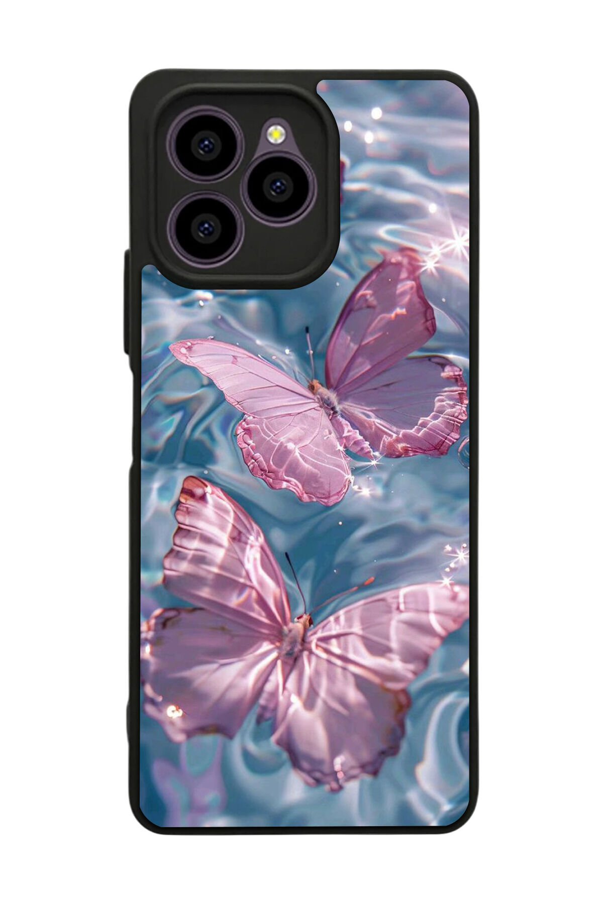 Omix X6 Uyumlu Kelebek Tasarımlı Glossy Premium Kılıf
