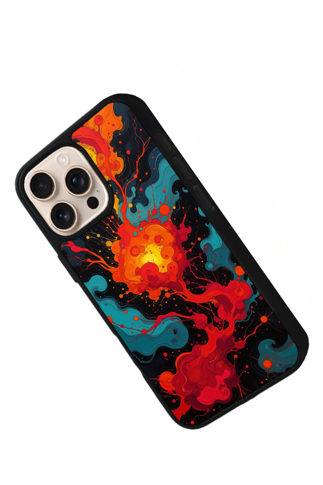 iPhone 14 Pro Max Uyumlu Abstract Tasarımlı Glossy Premium Kılıf