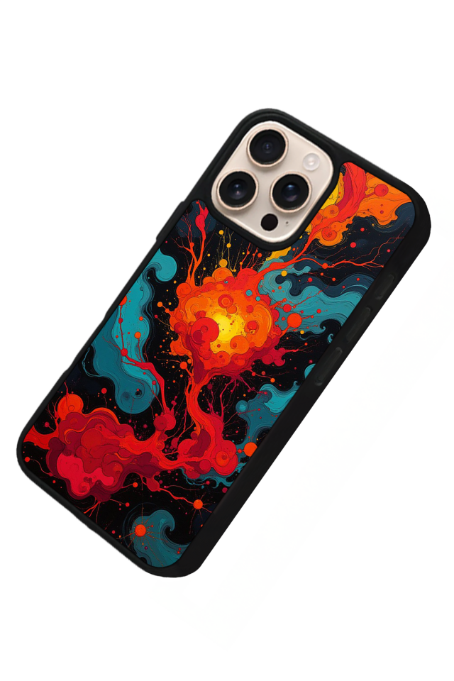iPhone 14 Pro Max Uyumlu Abstract Tasarımlı Glossy Premium Kılıf