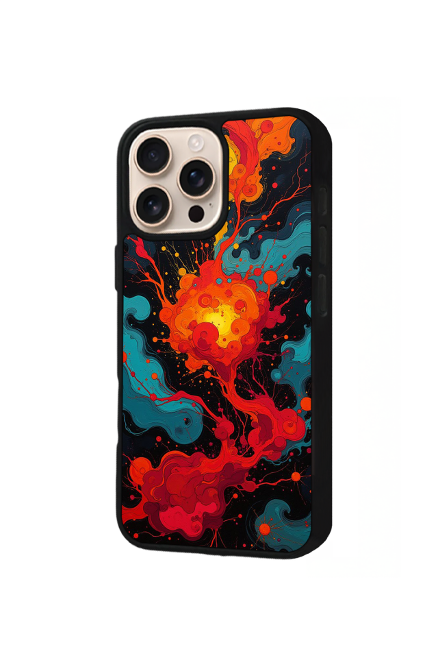 iPhone 14 Pro Max Uyumlu Abstract Tasarımlı Glossy Premium Kılıf